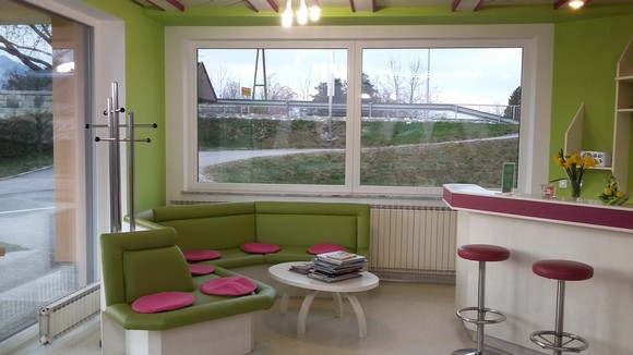 Notranjost frizerskega salona Božič